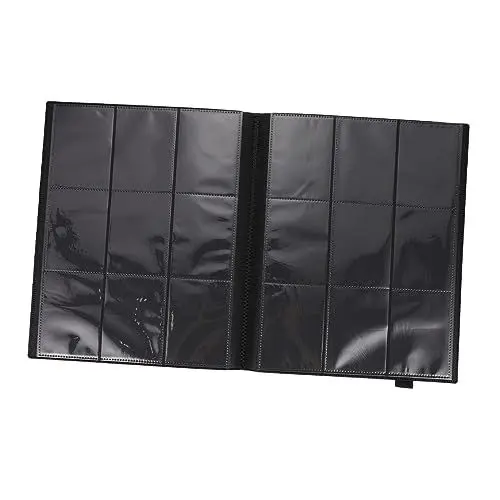 Produktbild: PHENOFICE Kartensammlung Buch Aufbewahrungsalbum für Sammelkarten Karte Speicheralbum Ordner für Basketballkarten scrapbook scrap book scrabook Kartenorganisator Visitenkartenhalter pp Black