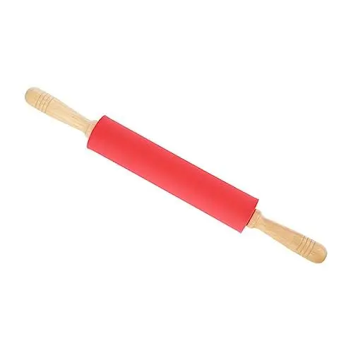 Produktbild: PHENOFICE Teigroller Aus Silikon Mit Holzgriff Antihaftbeschichteter Teigroller Für Backen Und Teigtaschen