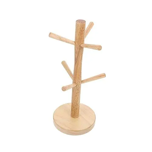Produktbild: PHENOFICE Kaffeetassenhalter Aus Holz Tassen-abtropfständer Mit Ästen Kaffeetassen-organizer Für Küche Oder Wohnraum Robust Und Langlebig