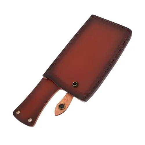Produktbild: PHENOFICE Leder Cutter Fall Messer Abdeckung mit Künstliche Leder Cutter Lagerung Küche Requisiten