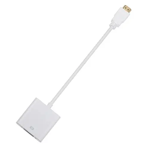 Produktbild: PHENOFICE Vga-Kabel Vga-Adapter-konverter Videoausgangsadapter Heimkonverter Videokabel Kabel Umbauen High-Definition-kabeladapter Multifunktionsadapter Videokonverter Vga-konverter Abs Weiß