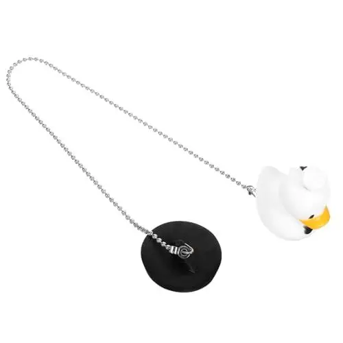 Produktbild: PHENOFICE Badewannenstöpsel Enten Charm aus mit Kette Süßer Wannenabflussstopfen für Badezimmer Installieren Langlebig und Praktisch