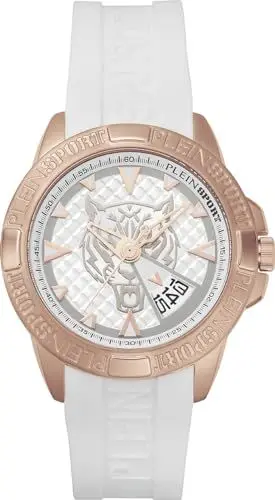 Produktbild: Philipp Plein Armbanduhr in Unisexgröße Touchdown Weiß/Roségoldfarben PSFBA0723