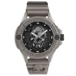 Produktbild: Philipp Plein Herren Uhr Analog Quarz The $Kull ECOCERAMIC PWUBA0323 Silikon