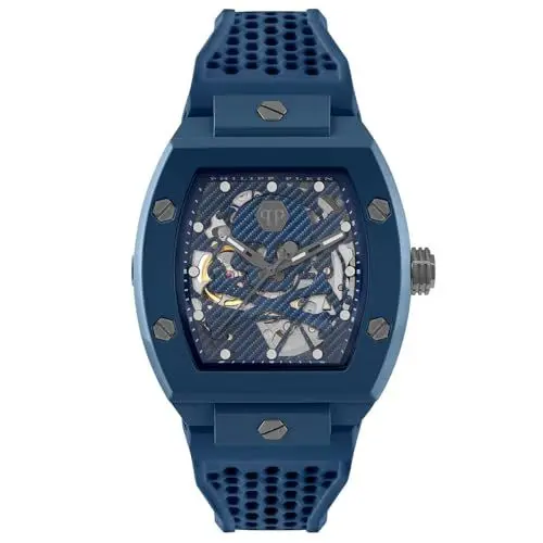 Produktbild: Philipp Plein Herren Uhr Automatik The Skeleton ECOCERAMIC PWVBA0323 Silikon