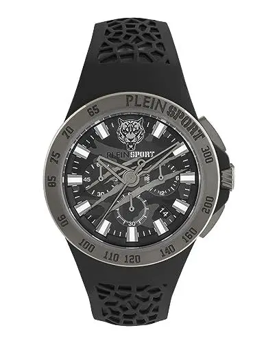 Produktbild: Philipp Plein Herrenuhr Chronograph Thunderstorm Schwarz PSABA0123