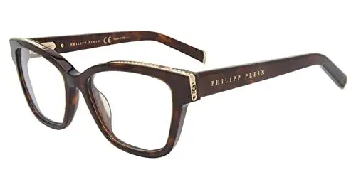 Produktbild: Philipp Plein Unisex VPP034S Sunglasses, 0722 Avana Scura Lucida, 40