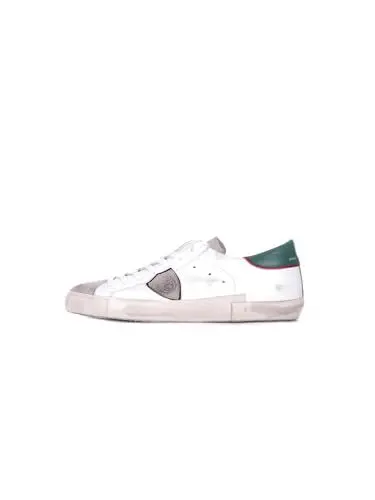 Produktbild: Philippe Model Herren prsx Sneaker Blanc - vert 44 EU