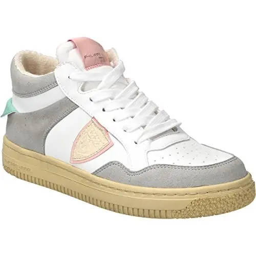 Produktbild: Philippe Model Sneaker Lyon MID, Rauleder, Weiß, Damen EU 42