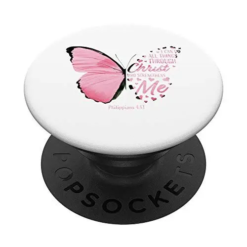 Produktbild: Philippians 4:13 I Can Do All Things christliche Sprüche Geschenke PopSockets mit austauschbarem PopGrip