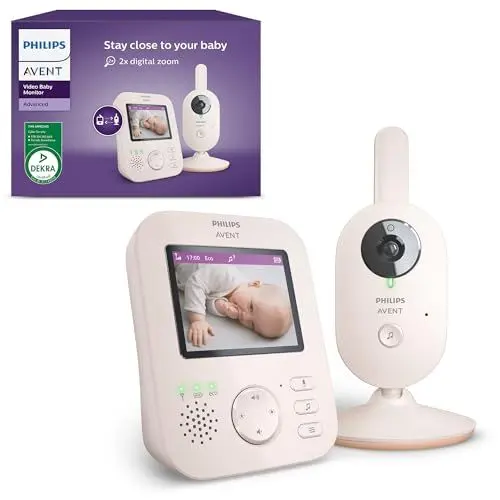Produktbild: PHILIPS Avent Babyphone mit Kamera Advanced - DEKRA Zertifiziert privat und sicher - 2.8