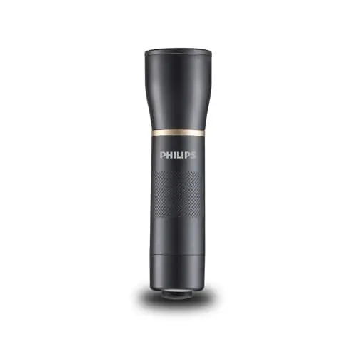 Produktbild: Philips SFL7000T/10 Taschenlampe - Led Taschenlampe mit 3 AAA-Batterien (im Lieferumfang enthalten) - 400 Lumen - Schwarz