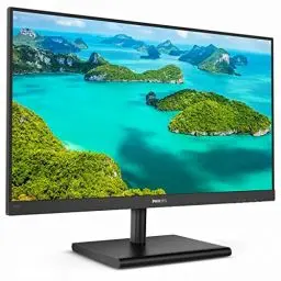 Produktbild: Philips 245E1S - 24 Zoll QHD Monitor (2560x1440, 75 Hz, VGA, HDMI, DisplayPort) schwarz