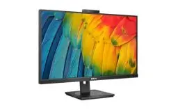 Produktbild: Philips 24B1U5301H - 24 Zoll Full HD Monitor, 5 MP Webcam, höhenverstellbar, Lautsprecher (1920x1080, 75 Hz, HDMI, DisplayPort, USB-C, RJ45, USB Hub) schwarz