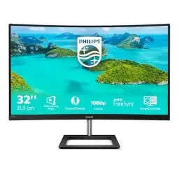 Produktbild: Philips 322E1C - 32 Zoll FHD Curved Gaming Monitor, 75 Hz, 4ms, FreeSync (1920x1080, VGA, HDMI, DisplayPort) schwarz