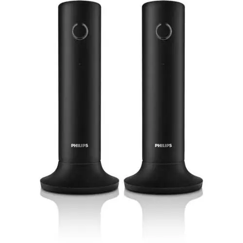 Produktbild: Philips 4000 Series Wireless landline Telephone M4502B/34 Black 1.6'' Design, bunt
