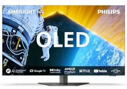 Produktbild: Philips Ambilight 55OLED809 4K OLED Smart TV - 55-Zoll Display mit P5 AI Perfect Picture, Ultra HD Google TV, Dolby Vision und Dolby Atmos Sound - Funktioniert mit Alexa und Google Sprachassistent