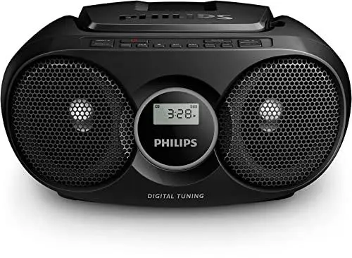 Produktbild: Philips Audio AZ215B/12 CD-Soundmachine (Digital UKW, Audioeingang, 3 Watt, leicht bedienbar) schwarz
