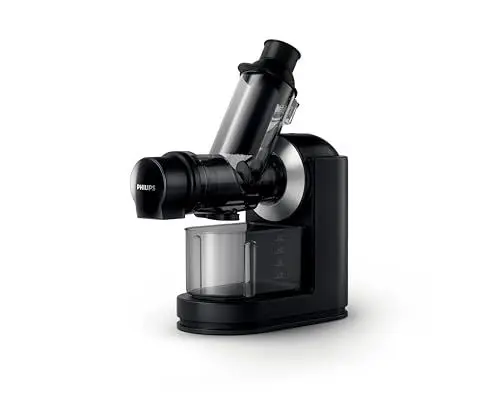 Produktbild: Philips Domestic Appliances HR1889/70 Slow Juicer, Entsafter für kaltes Pressen & maximale Nährstoffextraktion Schwarz