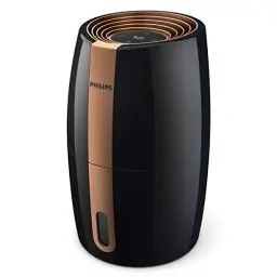 Produktbild: Philips Luftbefeuchter 2000 Serie, NanoCloud-Technologie, 99,97% weniger Bakterien, 200 ml/h, 2L Tank, Ultra leise (33 dB), Sensor, 3 Stufen, Auto- & Schlafmodus, Timer, Schwarz (HU2718/10)