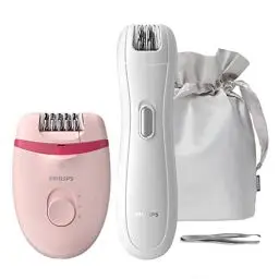 Produktbild: Philips Epilierer-Set - Glatte Haut wochenlang, Mini-Epilierer für empfindliche Stellen, Pinzette für feine Korrekturen (Modell BRP531/00)