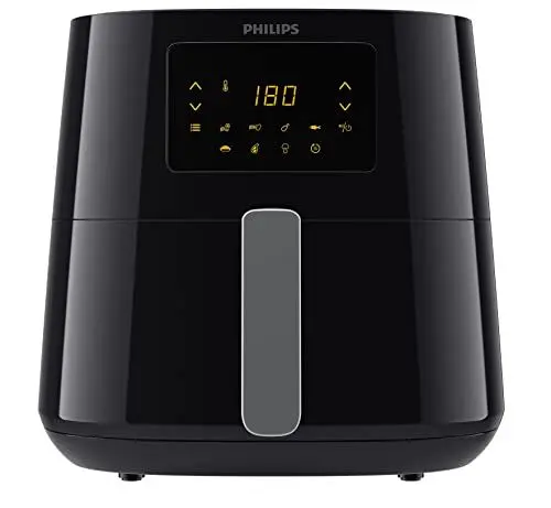 Produktbild: Philips 3000er Airfryer XL - Rapid Air Technologie, Frittieren mit bis zu 90% weniger Fett, 1,2 kg Fassungsvermögen, 6,2 l Größe, Touchscreen, Schwarz (HD9270/90)