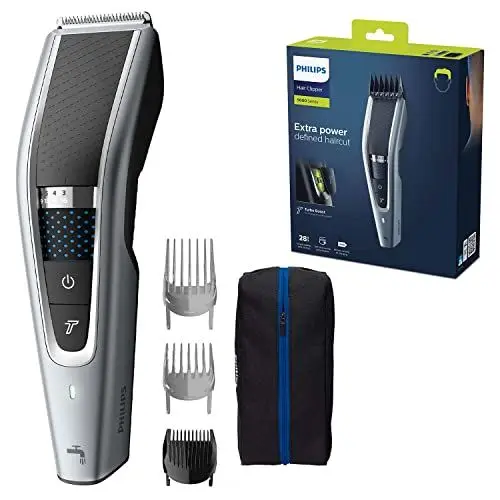 Produktbild: Philips HC5630/15 Haarschneider Series 5000 mit 28 Längeneinstellungen, 3 Kammaufsätzen und Turbo Modus