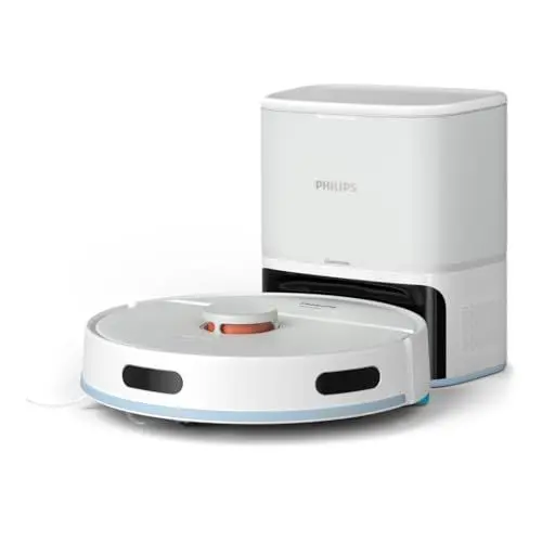 Produktbild: Philips Homerun Serie 2000: 2-in-1 Saug- und Wischroboter, 130 Minuten Laufzeit, Lasernavigation, Teppichboost, Absaugstation, App-gesteuert, Arktikweiß (XU2100/20), Arctic White