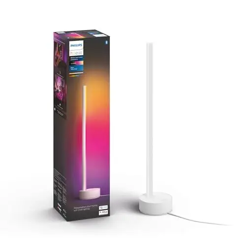 Produktbild: Philips Hue White & Color Ambiance Gradient Signe LED Stehleuchte(2.550lm), dimmbare Stehlampe für das Hue Lichtsystem mit 16Mio. Farben & Farbverläufen, smarte Lichtsteuerung über Sprache & App, weiß