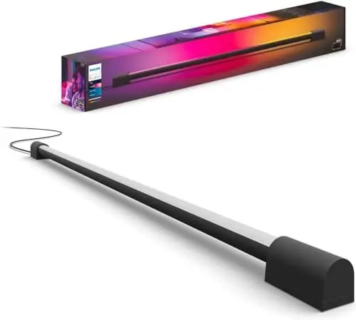 Produktbild: Philips Hue Play Gradient Light Tube schwarz 75cm, 110lm, Surround-Beleuchtung, bis zu 16 Mio. Farben, einstellbare Lichteffekte, steuerbar via App, für Fernseher geeignet