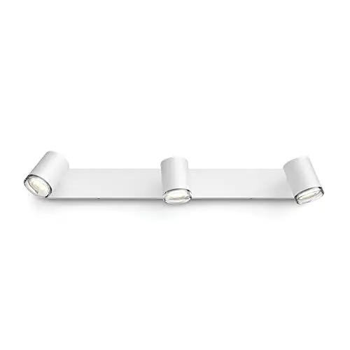 Produktbild: Philips Hue White Ambiance Adore Spot 3 flg. weiß 3x250lm inkl. Dimmschalter, Bad-Beleuchtung, dimmbar, alle Weißschattierungen, steuerbar via App, kompatibel mit Amazon Alexa (Echo, Echo Dot)