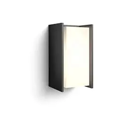 Produktbild: Philips Hue White Turaco Wandleuchte (806 lm), dimmbare Outdoor Wandlampe für das Hue Lichtsystem mit warmweißem Licht, smarte Lichtsteuerung über Sprache und App, anthrazit