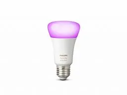 Produktbild: Philips Hue White & Color Ambiance E27 LED Lampe Einzelpack, dimmbar, bis zu 16 Millionen Farben, steuerbar via App, kompatibel mit Amazon Alexa (Echo, Echo Dot)