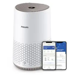 Produktbild: Philips Luftreiniger 600 Serie, Ultraleise und energieeffizient Für Allergiker, HEPA-Filter entfernt 99,97% der Schadstoffe, Für Räume bis zu 44m², App-gesteuert, Weiß (AC0650/10)