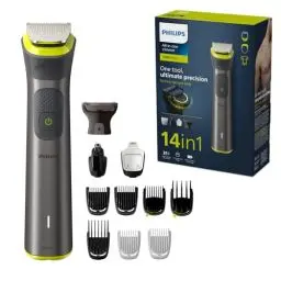 Produktbild: Philips Multigroom Series 7000, All-in-One-Trimmer, 14-in-1 Barttrimmer und Haarschneider für Gesicht, Kopf und Körper - ein Tool mit 21 Längeneinstellungen (0,5–16 mm) (Modell MG7930/15)