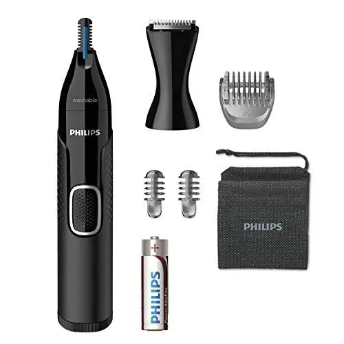 Produktbild: Philips Nose Trimmer Series 5000 Nasenhaar, Ohrenhaar und Augenbrauentrimmer mit PrecisionTrim-Technologie (Modell NT5650/16)