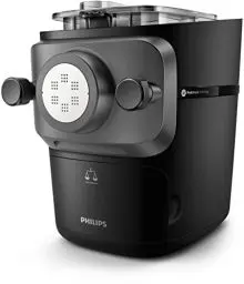 Produktbild: Philips Nudelmaschine Serie 7000 - ProExtrude-Technologie, Automatisches Abwiegen, vollautomatisch, 8 Formscheiben, Schwarz (HR2665/93)