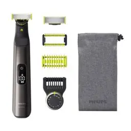 Produktbild: Philips OneBlade Pro 360 Face & Body - Elektrischer Bartschneider, Rasierer und Bodygroomer, 1x 360-Klinge, 1x Original-Klinge, 1x Kamm mit 14 Längen, 1x Körper-Kit, 1x Reisetasche, QP6551/30