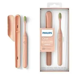 Produktbild: Philips One elektrische Zahnbürste mit USB-Ladung, Silber (Modell HY1200/25)