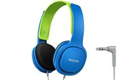 Produktbild: Philips SHK2000BL/00 Over Ear Kinder Kopfhörer, Farbige LED-Leuchten, 85dB Lautstärkebegrenzung, Geräuschisolierendes, Mit Weichen Ohrpolstern, Ergonomisches Stirnband (Blau)