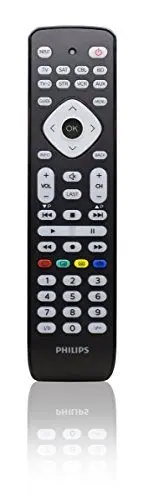 Produktbild: Philips SRP2018/10 Universal Fernbedienung (8-in-1, TV, TV2, Blu-ray, CBL, SAT, STR, VCR, Aux) schwarz