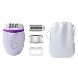 Produktbild: Philips Satinelle Essential Kompakter Epilierer mit Kabel und vier Zubehörteilen (Modell BRE275/30)