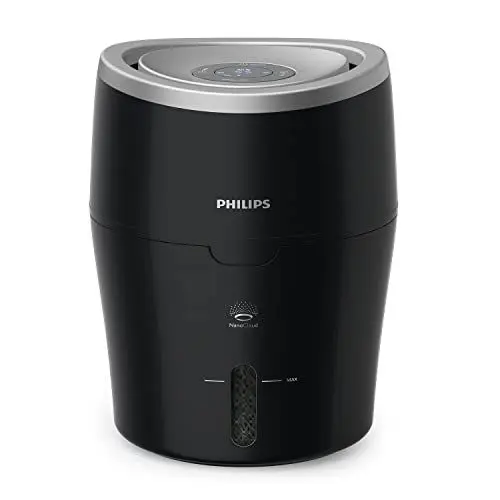 Produktbild: Philips Series 2000 Luftbefeuchter – für Räume bis 40 m², mit NanoCloud-Technologie, 3 Geschwindigkeitsstufen, Sleep-Modus, 2-Liter-Tank (HU4814/10)
