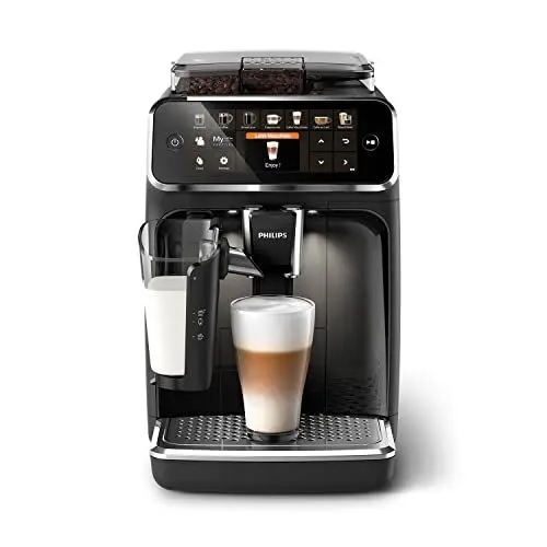 Produktbild: Philips Espressomaschine der Serie 5400 – Genießen Sie 12 Getränke, schnell reinigendes LatteGo, intuitives TFT-Display, anpassbare Kaffeeeinstellungen, erstklassiges Küchendesign (EP5441/50)