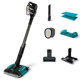 Produktbild: PHILIPS Series 8000 Aqua Plus Kabelloser Staubsauger – Staubsauger, Wischer und Handstaubsauger mit 360-Grad-Saugdüse, bis zu 80 Minuten Laufzeit (XC8347/01)