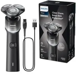 Produktbild: Philips Shaver Series 5000X - Elektrorasierer für Nass- und Trockenrasur, Skin Protect Technologie, flexibler 360-Grad-Scherkopf, Aufladen in 1 Std./5 Min Schnellladung (Modell X5004/00)