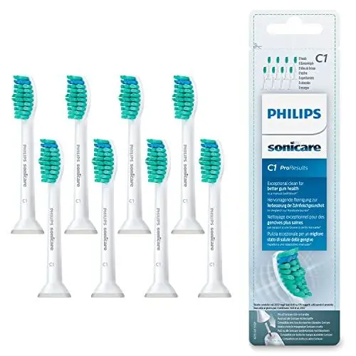 Produktbild: Philips Sonicare Original ProResults Standard Schallzahnbürstenköpfe - 8er-Pack in Weiß (Modell HX6018/07)