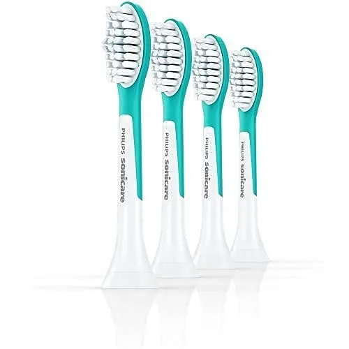 Produktbild: Philips Sonicare für Kinder Original Compact Schallzahnbürstenköpfe - 4er-Pack in blau (Modell HX6044/33)