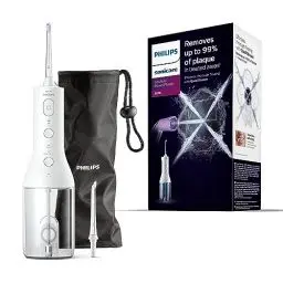 Produktbild: Philips Sonicare kabelloser Power Flosser 3000 Munddusche·· Wasser-Flosser für Zähne, Zahnfleisch und Zahnpflege, weiß (Modell HX3826/31)