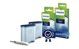 Produktbild: Philips Wartungskit - Pflegeset für optimalen Schutz, 2 AquaClean Filter & Schmierfett, 6 Milchreiniger, 6 Fettlöser (CA6707/10)